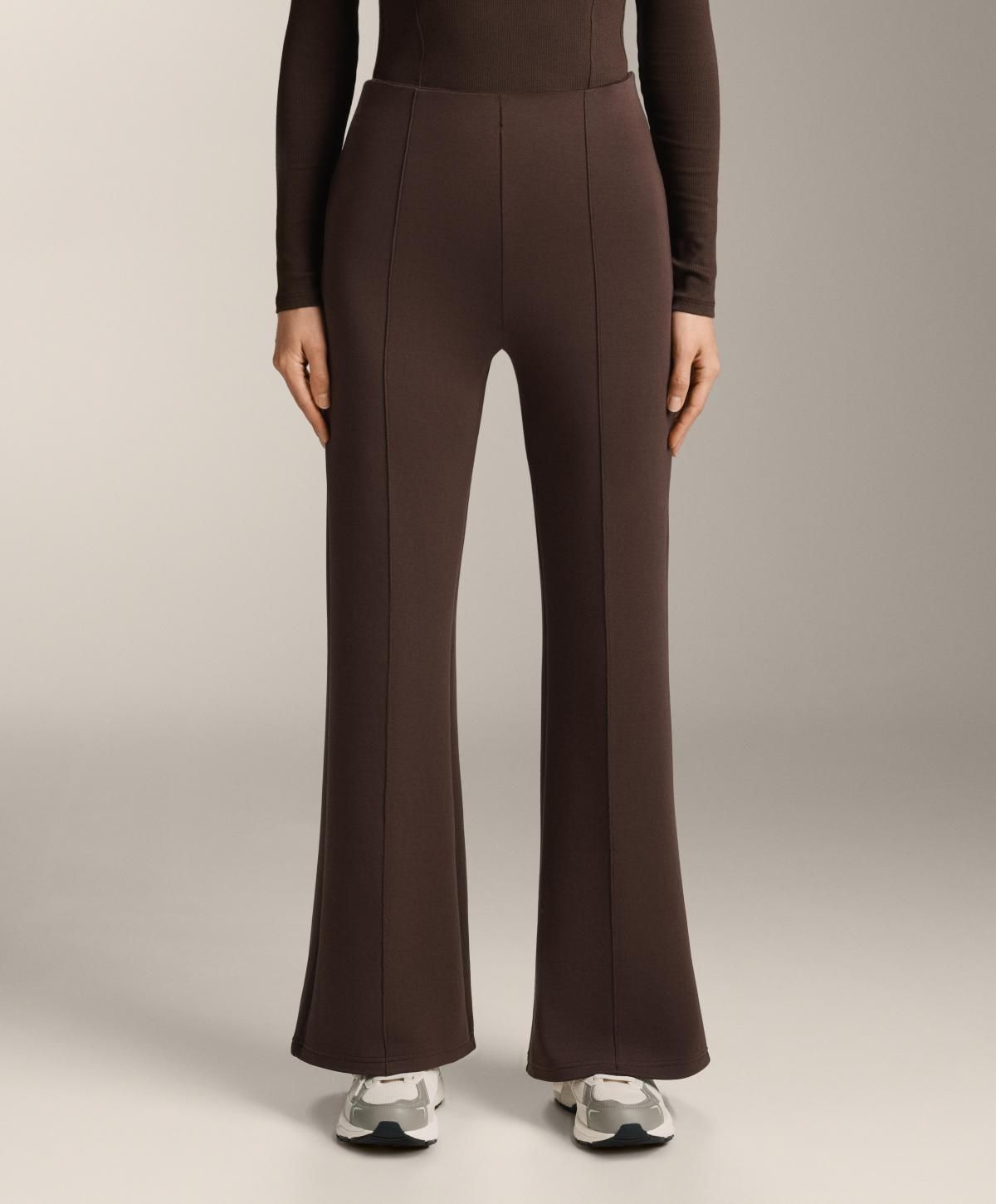 오이쇼 모던 부츠컷 코튼 플레어 팬츠 1143/308 DARKREDDISH-BROWN - 상품 이미지