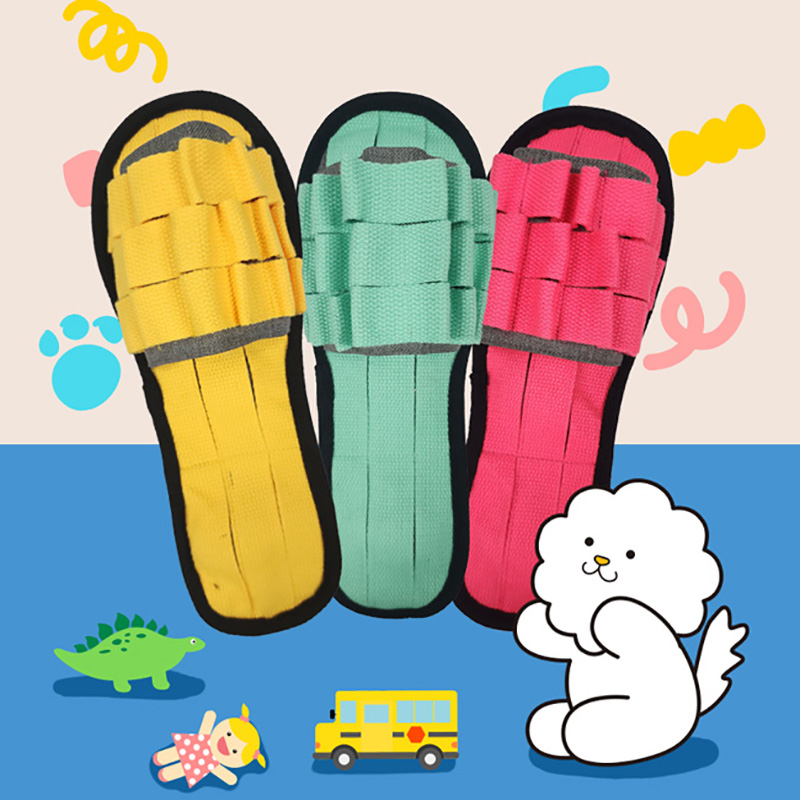 슬리퍼 노즈워크장난감 강아지분리불안 강아지간식숨기기 옐로우