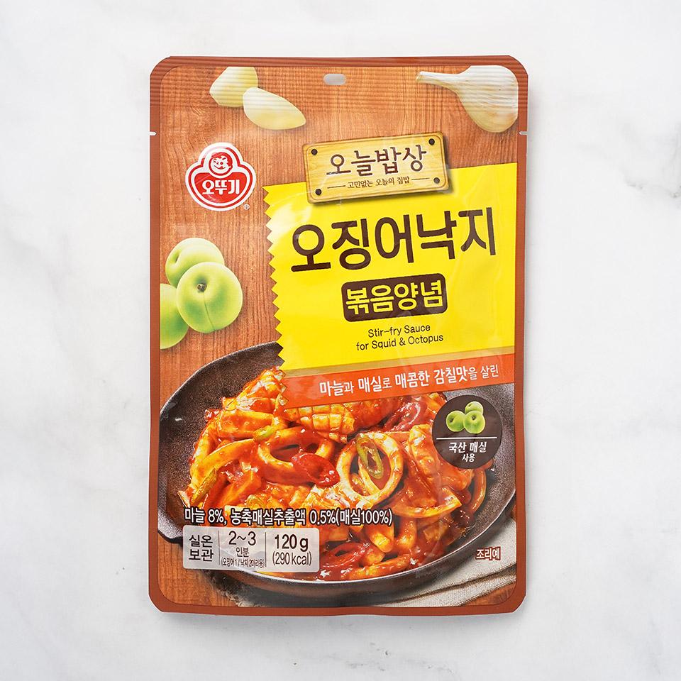 메가마트 오뚜기 오늘밥상 오징어낙지 볶음양념 120g - 상품 이미지