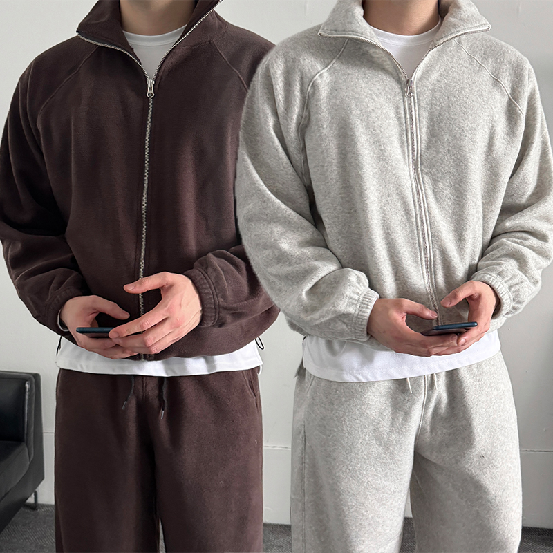 후리스집업 하이넥 남자플리스자켓 - 상품 이미지