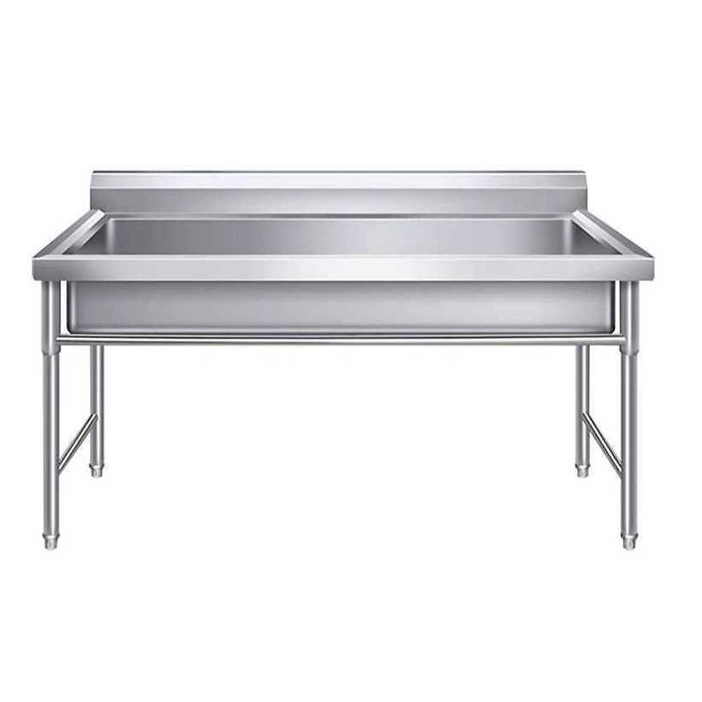 업소 주방 개수대 스테인리스 식당용 세척 싱크대 1200x600x800mm - 상품 이미지