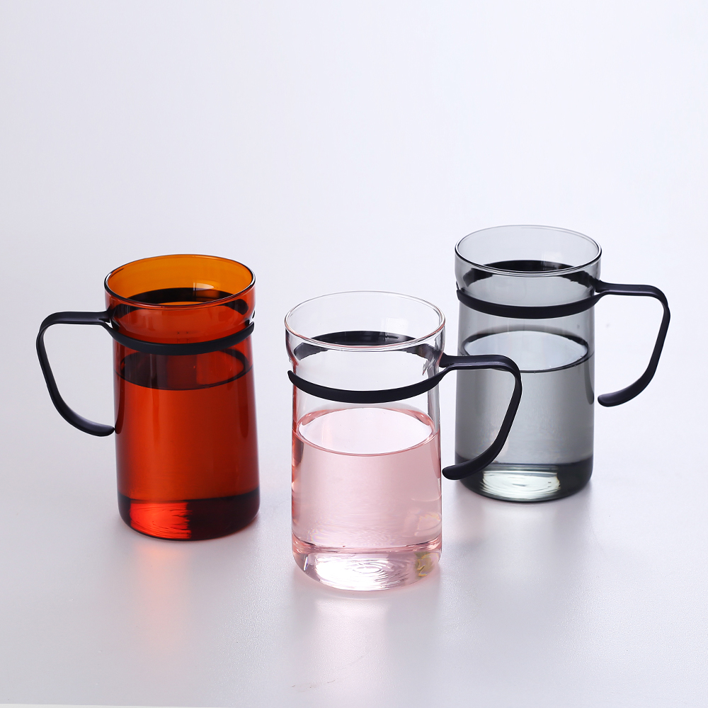 에지리 핏핸드 내열유리 머그컵 (스텐핸들) 550ml, 1개, 클리어 - 상세 이미지 5