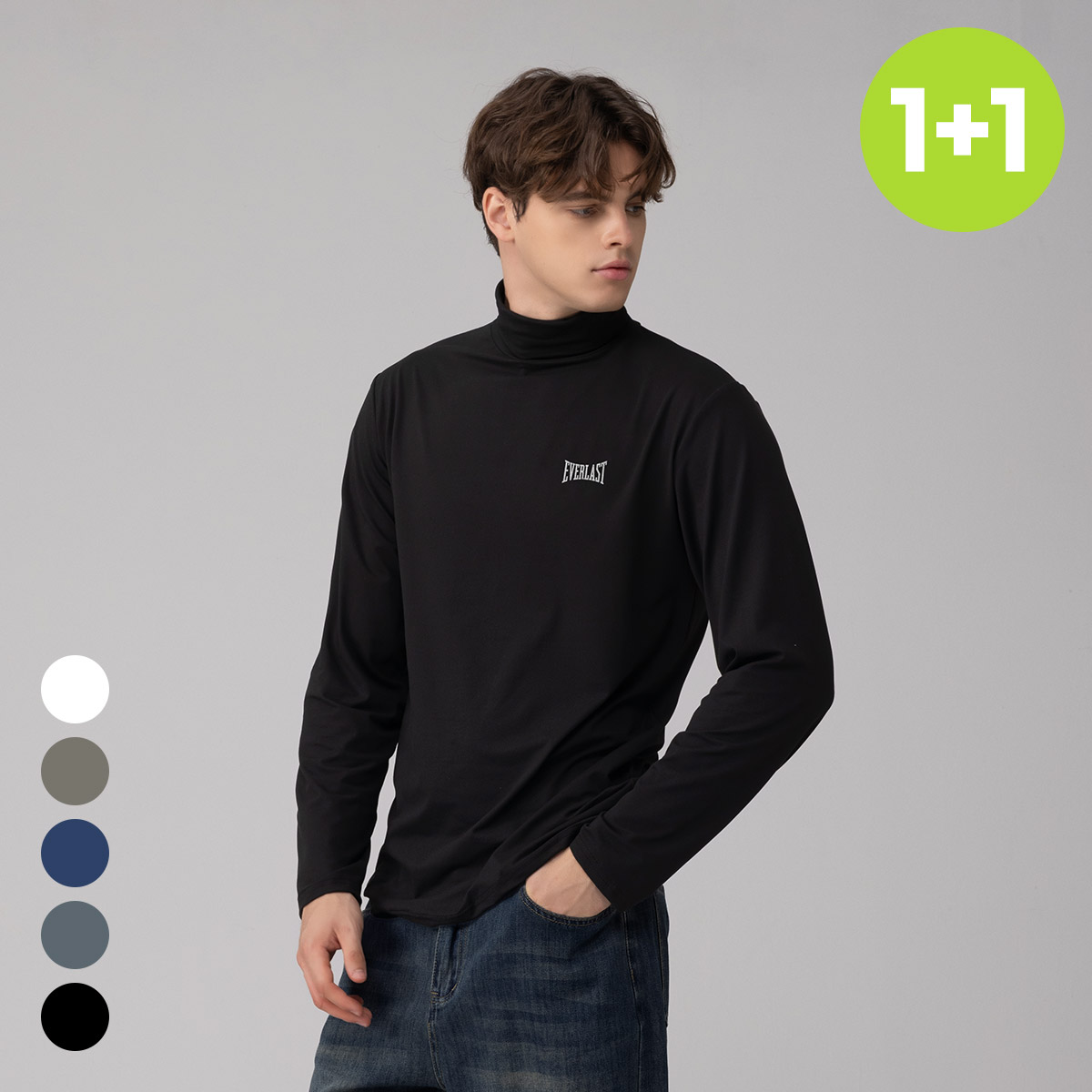 에버라스트 1+1 남자 목폴라 터틀넥 폴라티 제품 이미지
