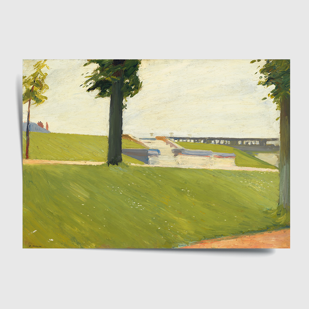 에드워드 호퍼 인테리어 그림 액자 포스터 명화 Le Parc de Saint-Cloud 1907 - 상세 이미지 2