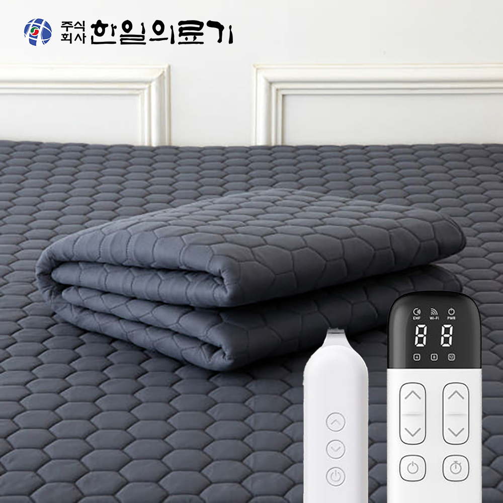 한일의료기 ioT 탄소매트 전기요 워셔블 전기 온열매트 침대용 전기장판 1인용 싱글