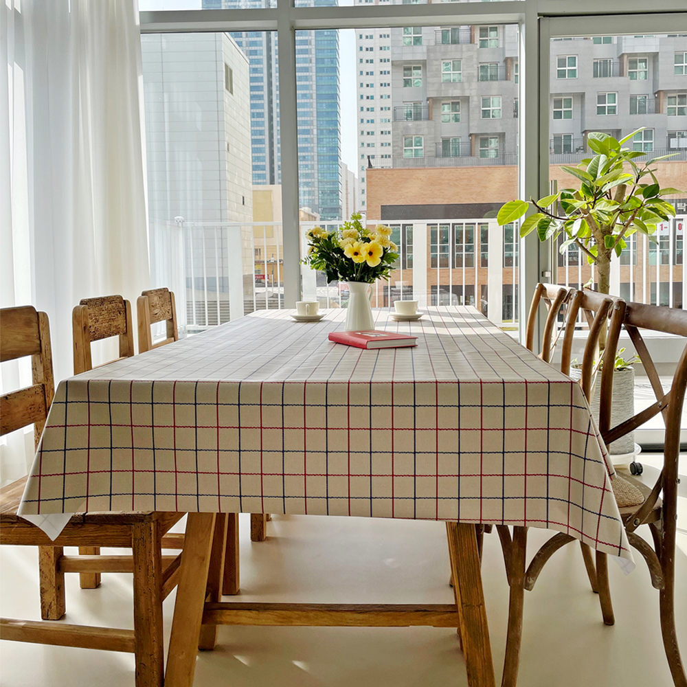 쇼니홈리빙 방수 식탁보 행사용 테이블보 식탁커버 야외 사각 2인용