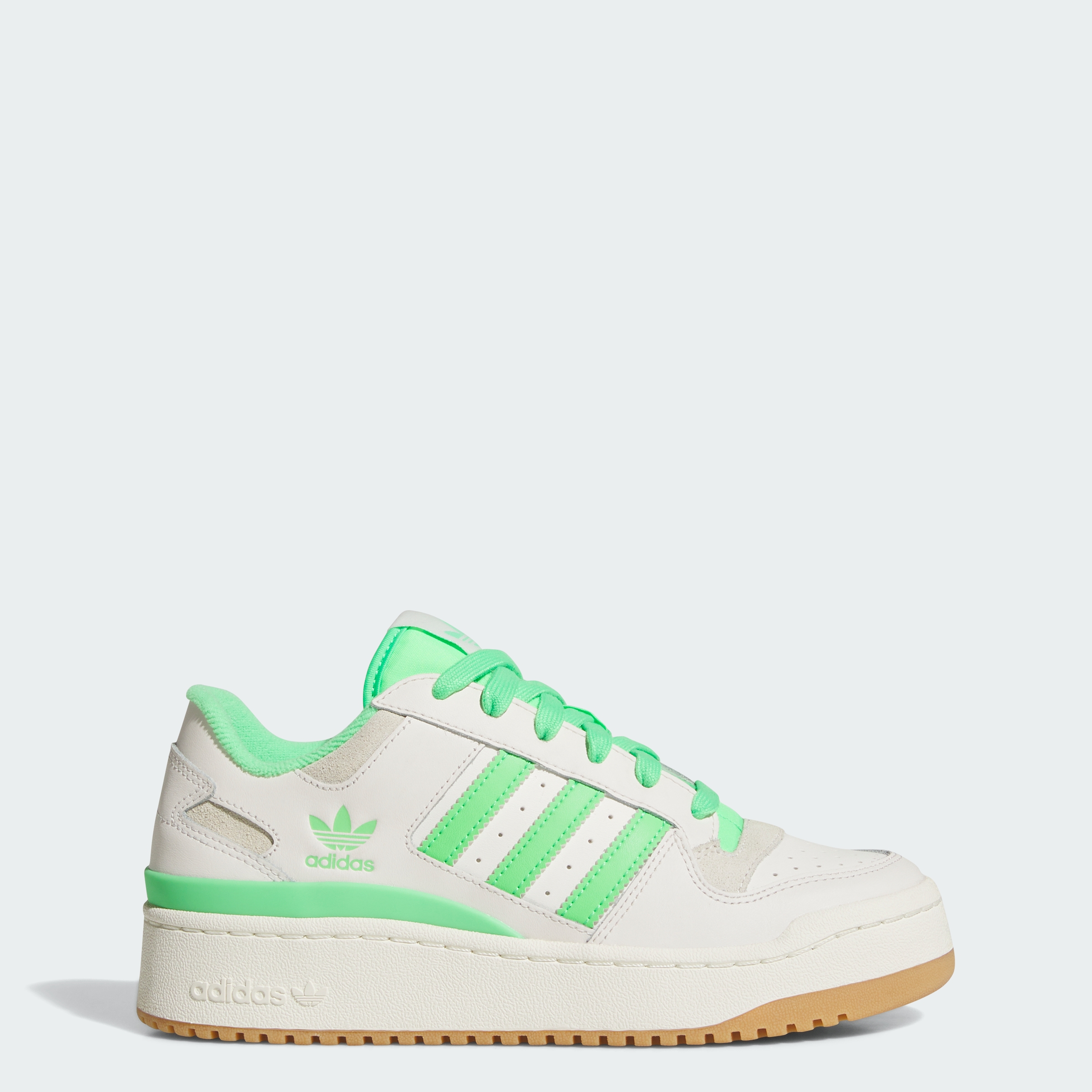 포럼 볼드 스트라이프 Cloud White / Green, US 6 - 메인 이미지
