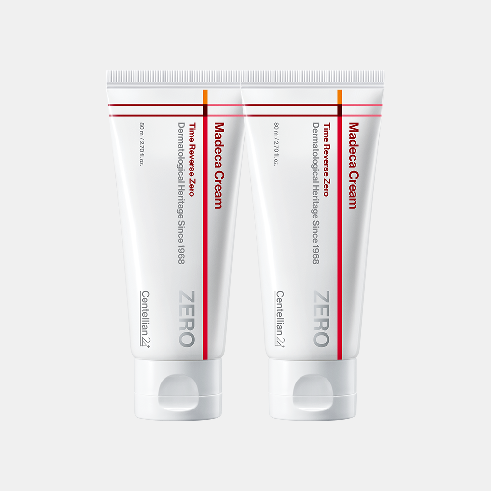 동국제약 센텔리안24 마데카크림 타임리버스 제로 80ml x 2개 /병풀 시카 테카 히알루론산 성분으로 수분, 보습, 미백, 탄력에 도움 시즌7 - 상품 이미지