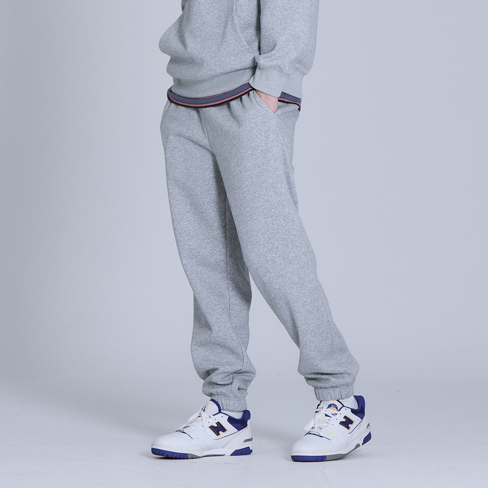 베이직하우스 공용 플리스프렌치테리 스웻 조거 팬츠 - 상품 이미지