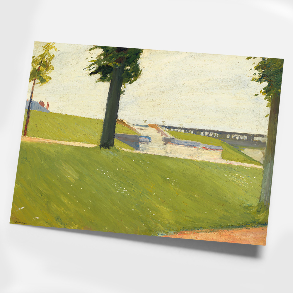 에드워드 호퍼 인테리어 그림 액자 포스터 명화 Le Parc de Saint-Cloud 1907 - 상세 이미지 3