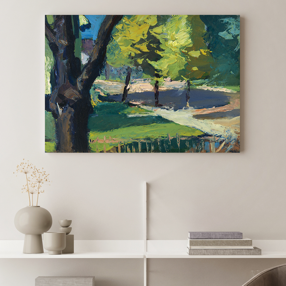 에드워드 호퍼 인테리어 그림 액자 포스터 명화 Landscape with Fence and Trees 1919 - 상품 이미지
