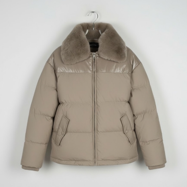 FANTOM 팬텀골프 여성 겨울 렉스퍼 카라 탈부착 골프웨어 덕다운 패딩점퍼 - 상세 이미지 3