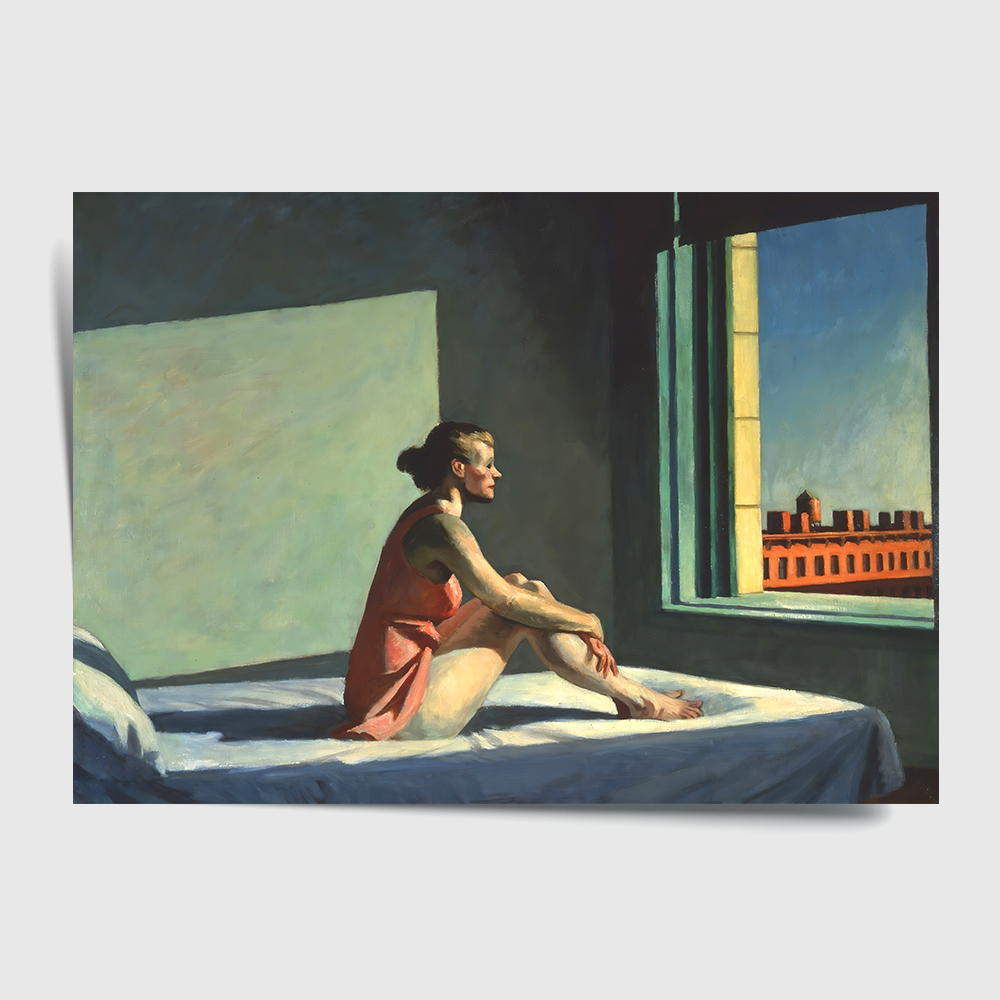 에드워드 호퍼 인테리어 그림 액자 포스터 명화 Morning Sun 1952 - 상세 이미지 2