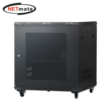 강원전자 넷메이트 타공문 허브랙(블랙) NM-H750PD(BLACK)