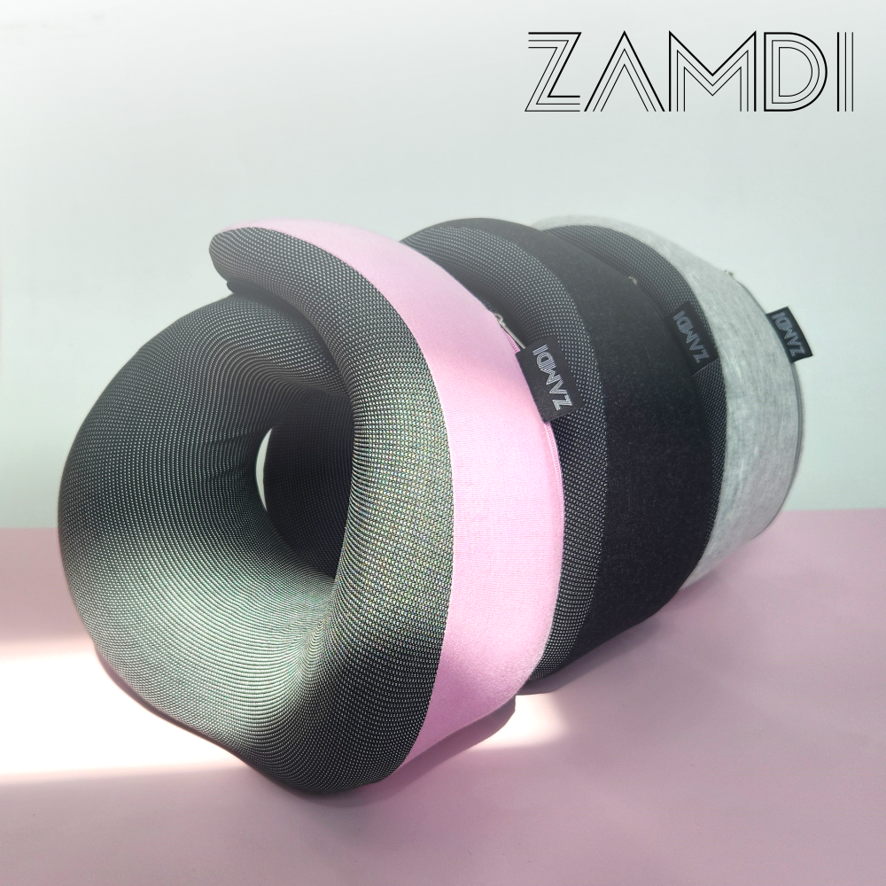 (2+1) 잠디 R가드 기내용 목베개 라운드형 여행용 목베개 비행기 휴대용 승무원 베개