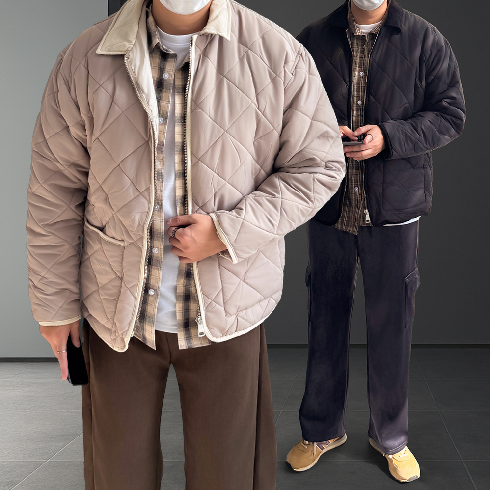 깔깔이 남자숏패딩 깔깔이패딩 - 메인 이미지