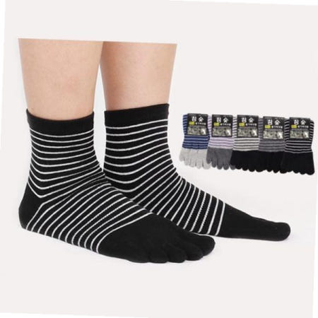 케주얼발가락 (보슈아)Sw 남성 참숯링글미니발가락양말5족 국내산