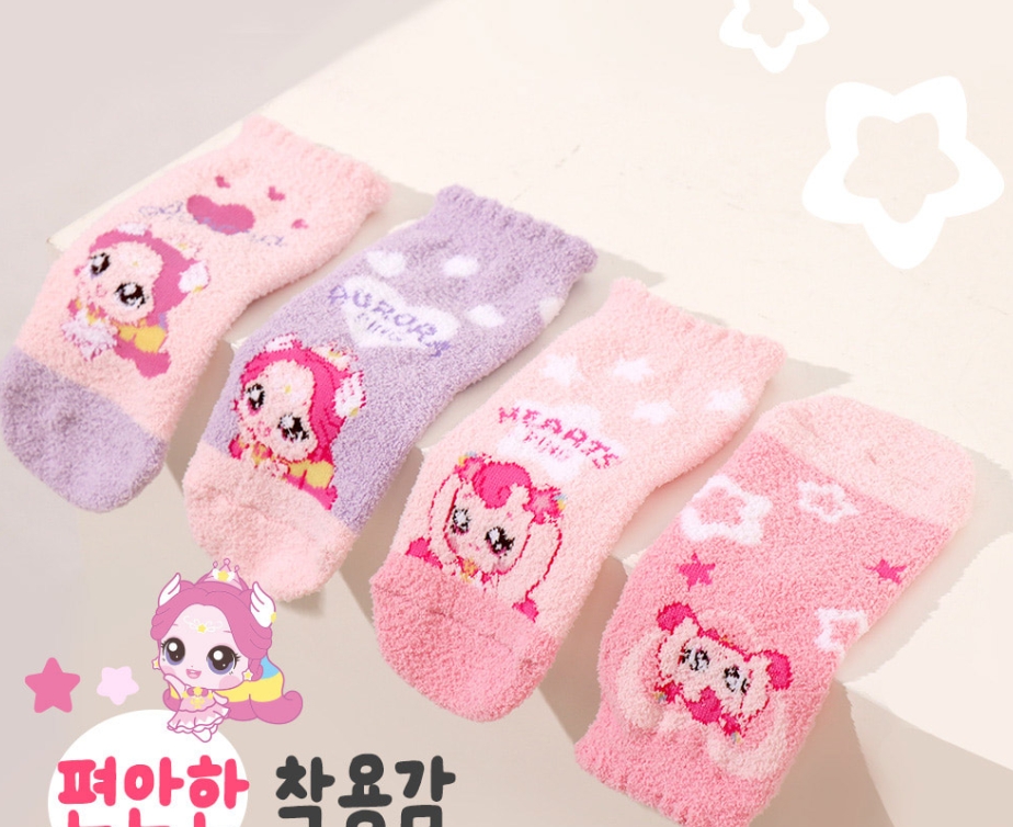 티니핑 양말 수면 오로라핑 유아 여아 - 상세 이미지 3