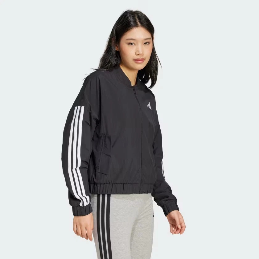 삼선 우븐 보머 재킷 Black, L - 상세 이미지 5