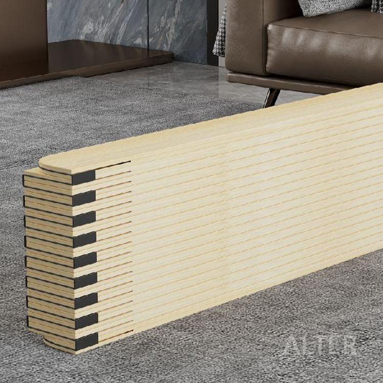 여름용 나무 접이식 편백나무 돗자리 매트 100x180cm - 상세 이미지 2