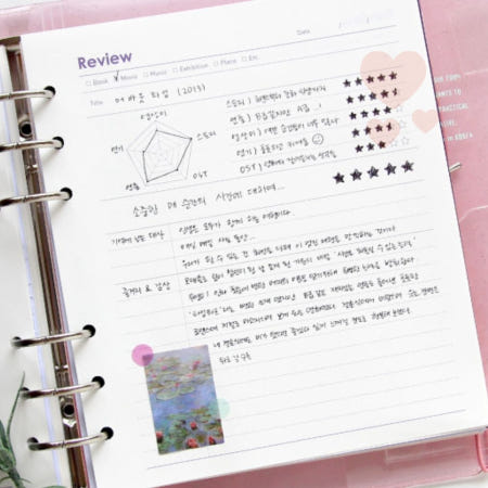 A6 테마 리필용 만다라트 다이어리플래너 다이어리속지 바인더리필