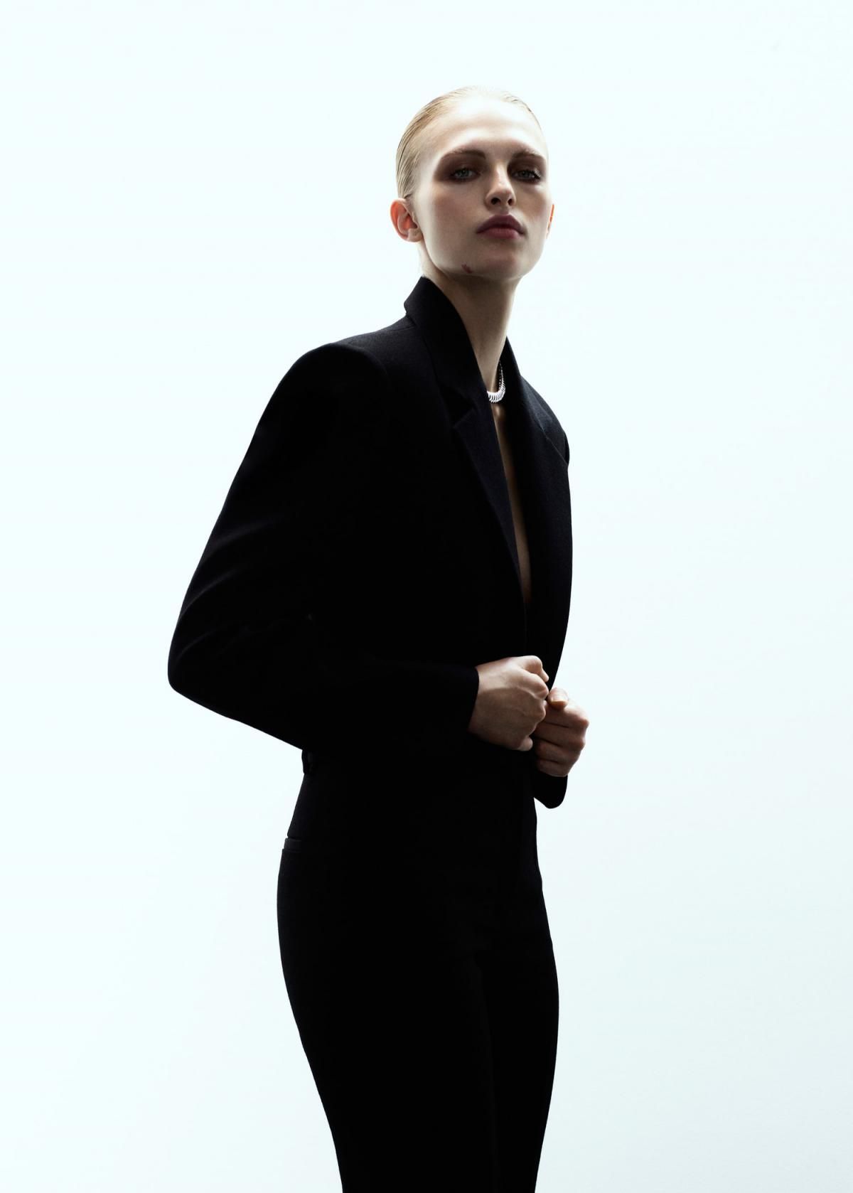 망고 프리미엄 울 플레어 슬랙스 팬츠 17089120 NEGRO - 상세 이미지 5