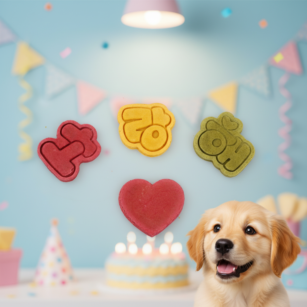 생일기념 사랑해쿠키 독특 강아지수제간식 강아지쿠키 이미지 2
