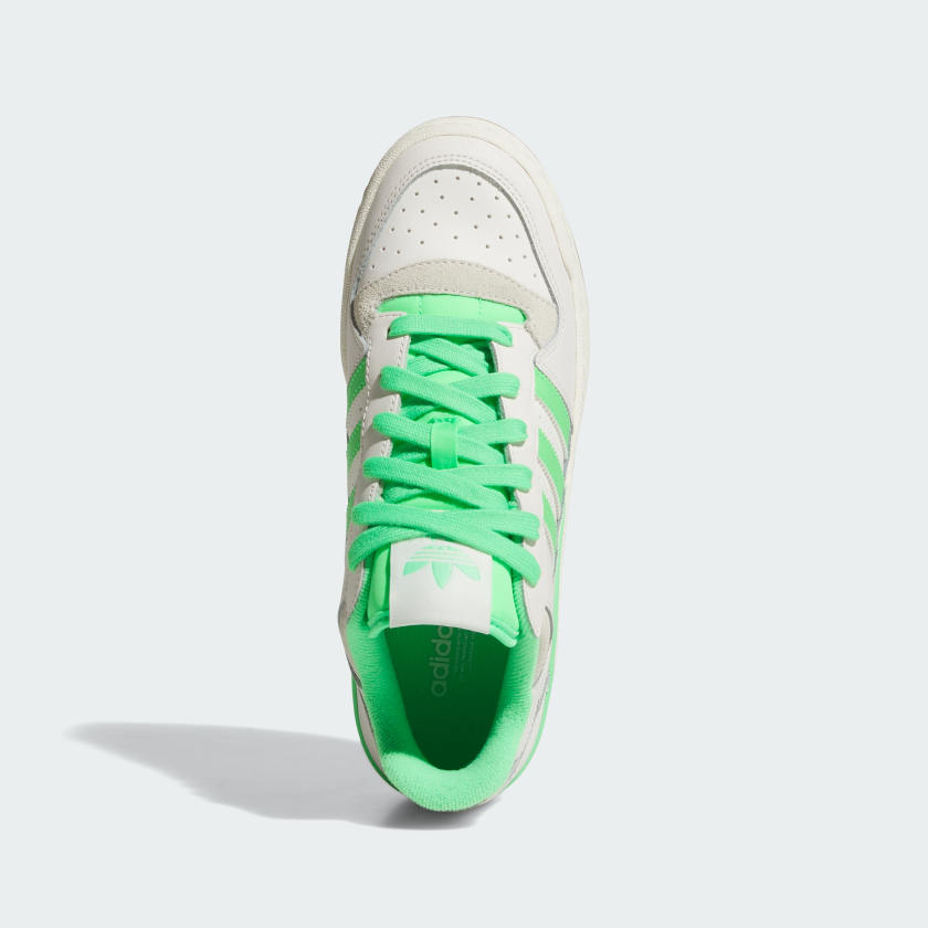 포럼 볼드 스트라이프 Cloud White / Green, US 6 - 상세 이미지 4