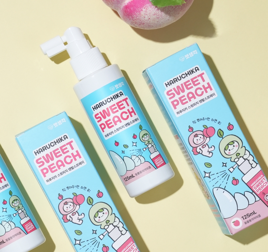펫생각 하루치카 뿌리는 강아지 치약 구강 덴탈 스프레이 입냄새 구취 치석 제거 125ml - 상품 이미지