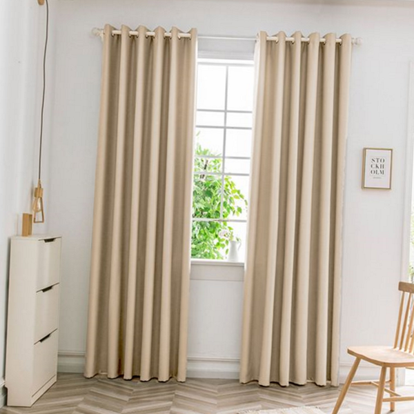 사계절 암막 커튼 방한 아일렛 암막 커튼 거실 침실 단열