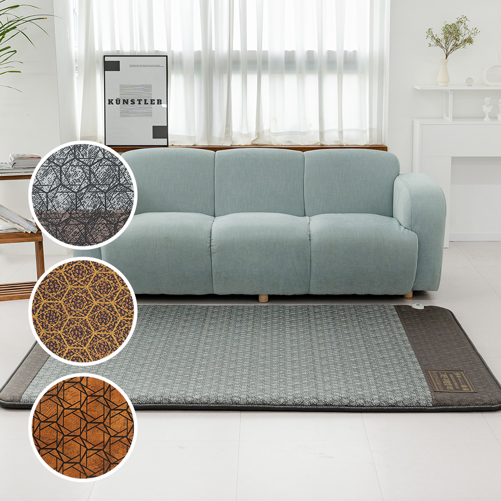 한일의료기 전기매트 전자파없는 전기장판 온열 난방 거실용 프리미엄 그레이 1인용 싱글