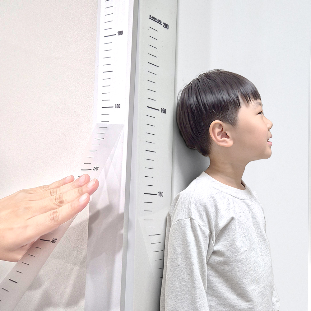 라라운드 투명 키재기 스티커 심플 인테리어 8컬러 200cm 2M