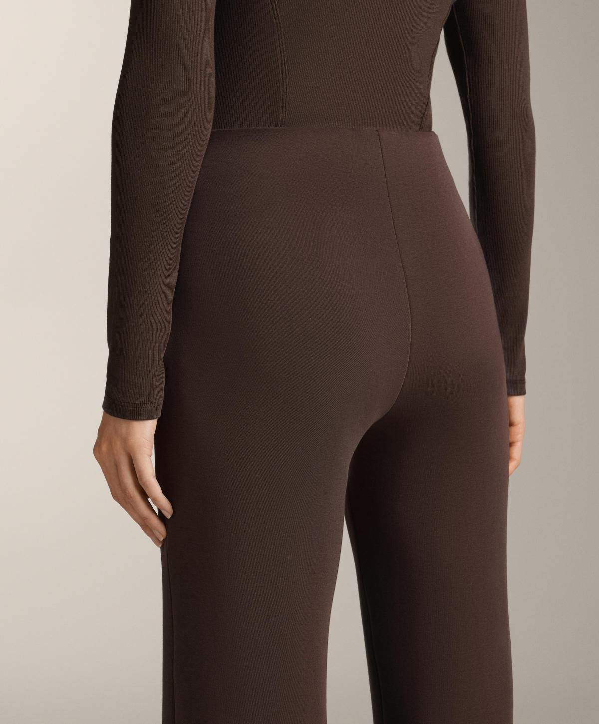 오이쇼 모던 부츠컷 코튼 플레어 팬츠 1143/308 DARKREDDISH-BROWN - 상세 이미지 3