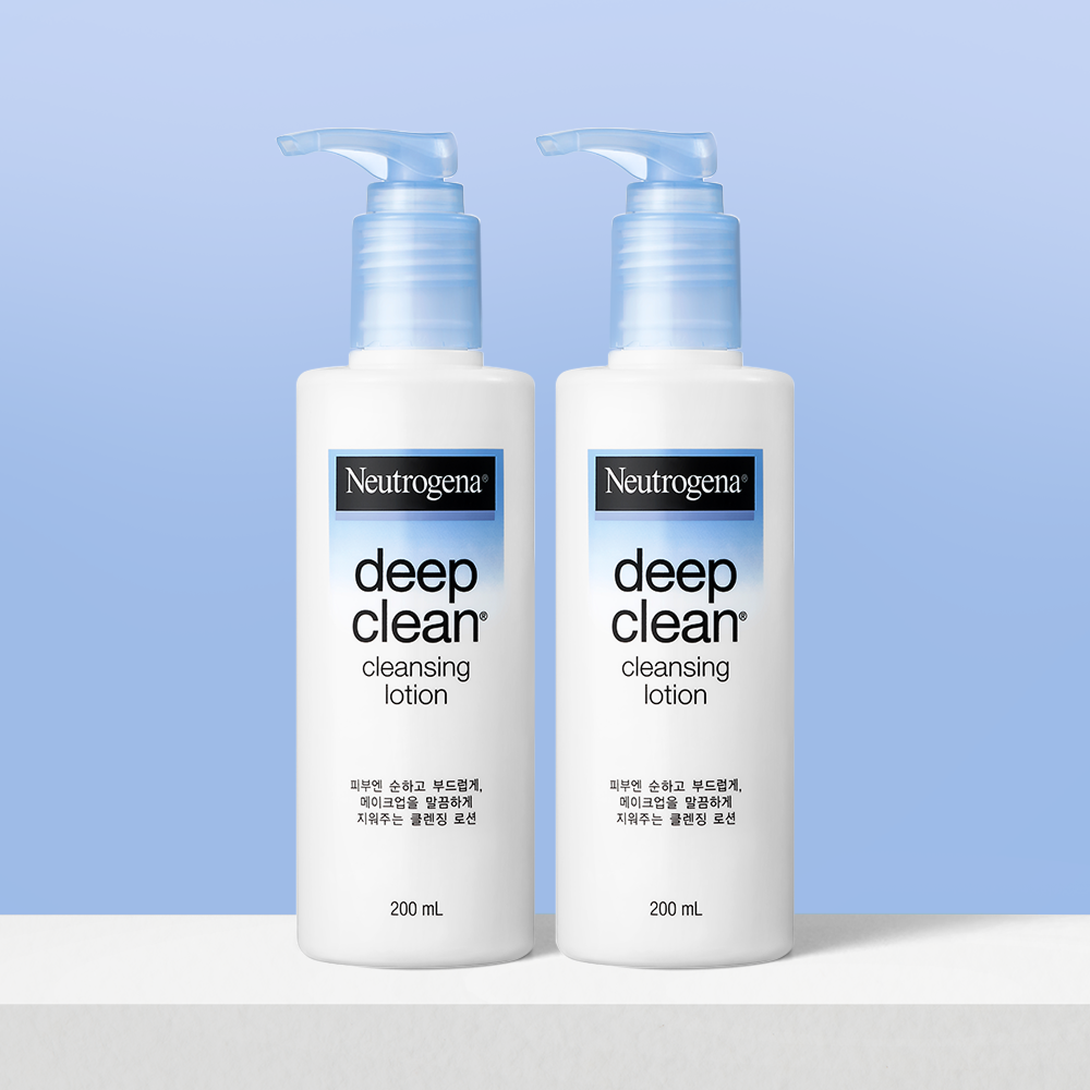 뉴트로지나 딥클린 클렌징밀크 로션 200ml, 2개 - 메인 이미지