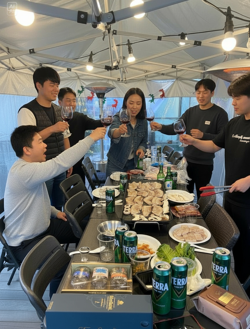 크리스마스 연말 서울 을지로 홍대 바베큐 루프탑 파티룸 송년회 단체 대관 노래방 잠실 강남 상세 이미지 8