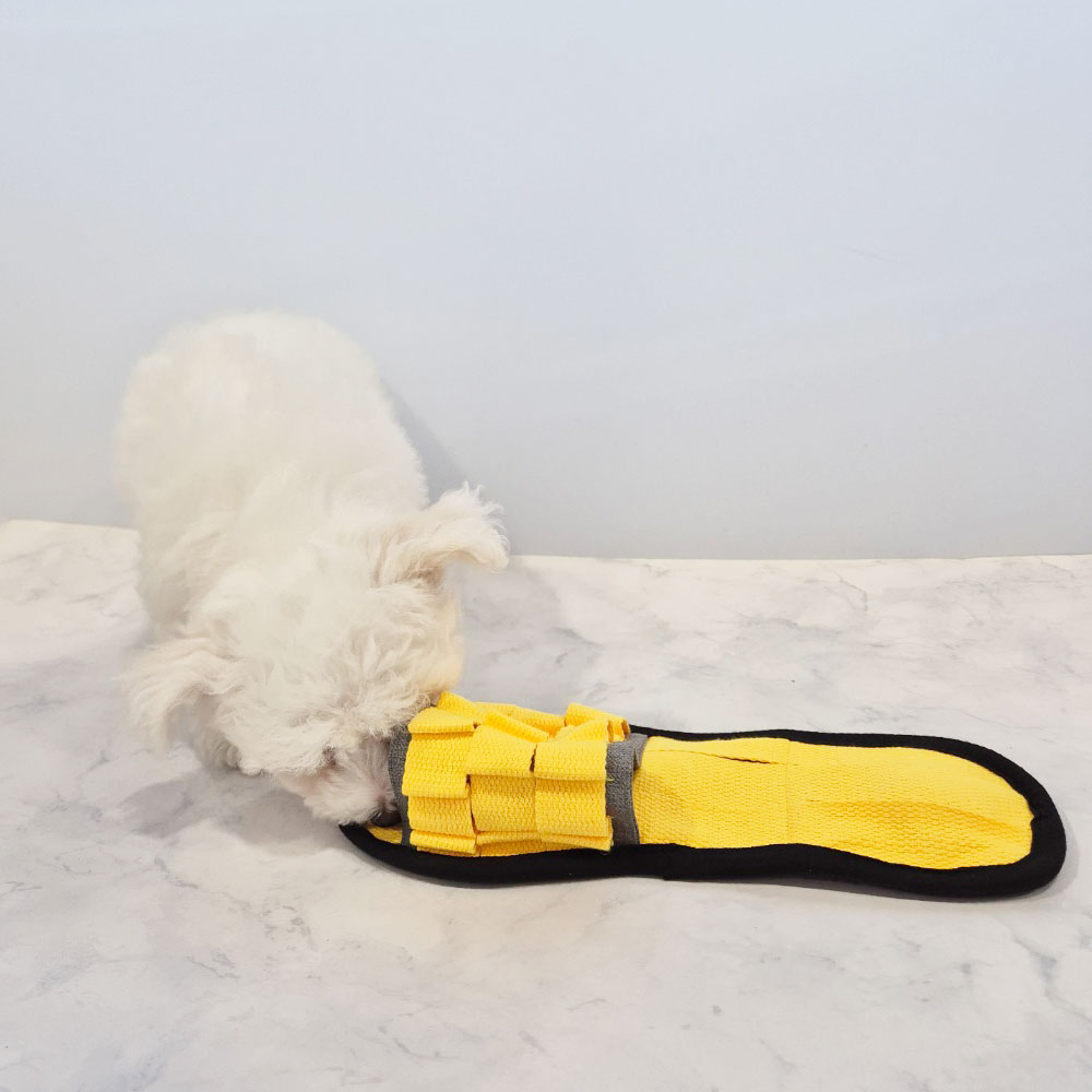 슬리퍼 노즈워크장난감 강아지분리불안 강아지간식숨기기 옐로우