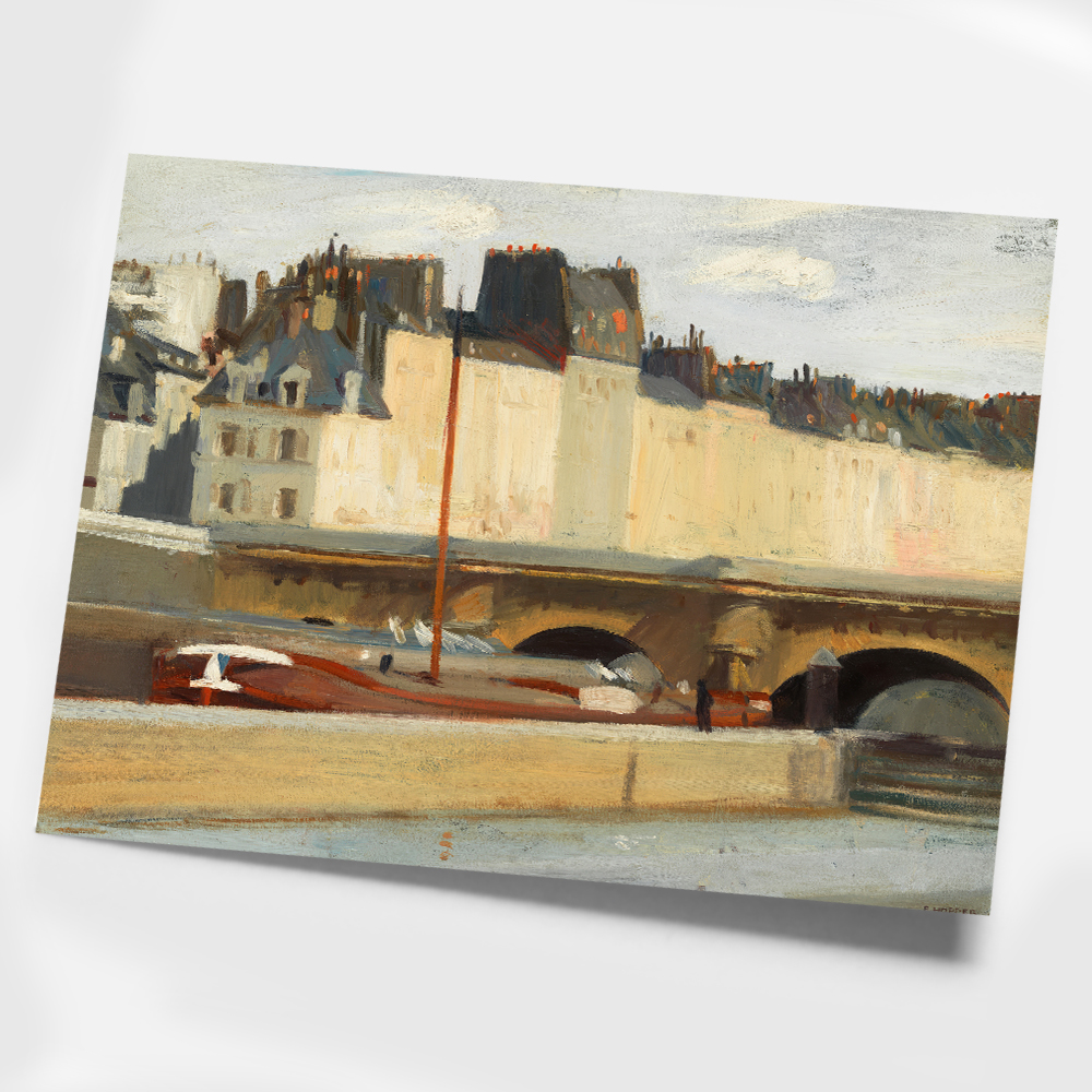 에드워드 호퍼 인테리어 그림 액자 포스터 명화 Ecluse de la Monnaie 1909 - 상세 이미지 3