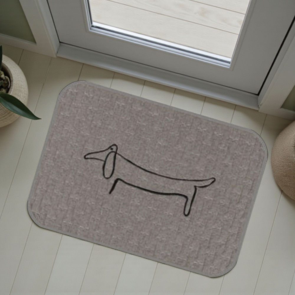 홈집합 면 퀼트 미끄럼방지 사각 발매트 사계절용 카키그레이, 50x130cm