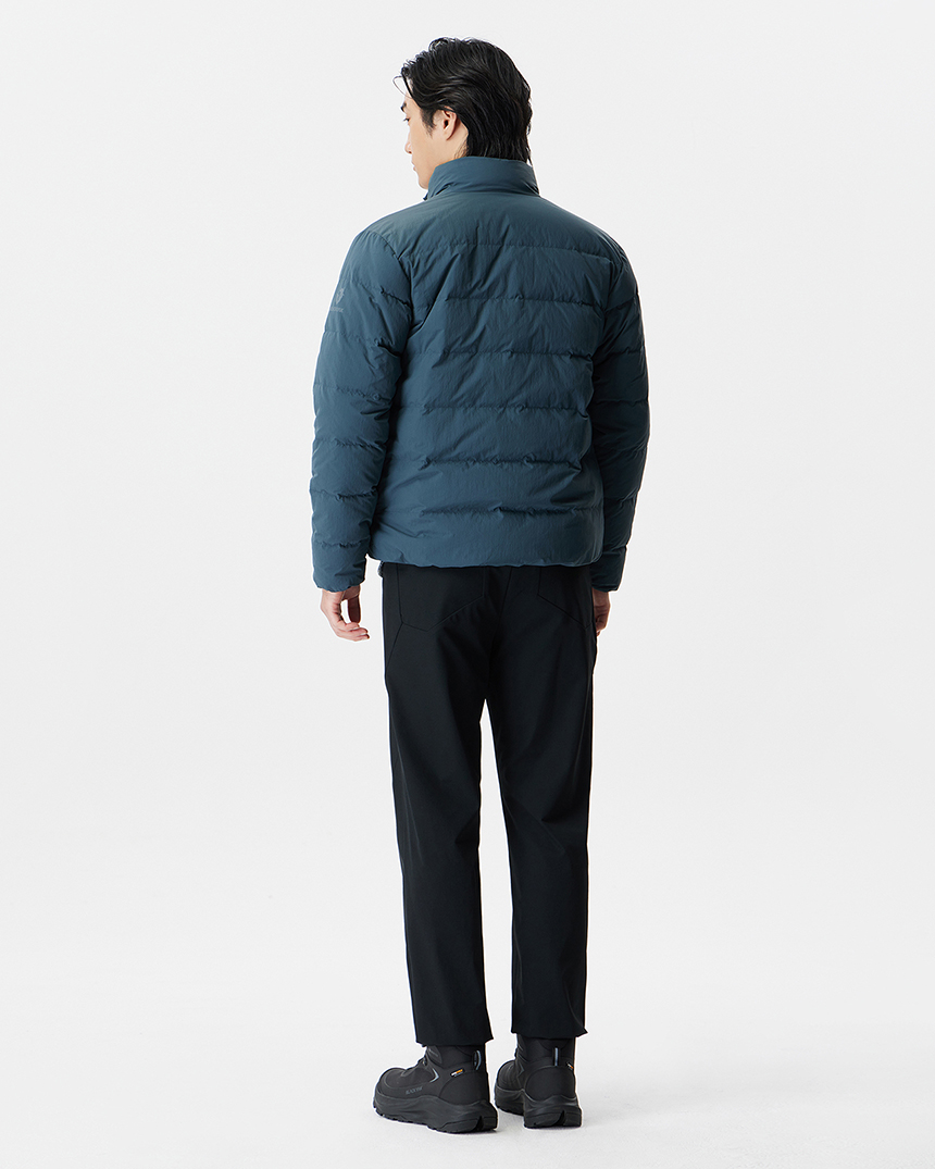 블랙야크 남성 가을 겨울 가벼운 경량 패딩 일상 거위털 롯지 퀼팅 하이넥 구스 다운 자켓 - 상세 이미지 2