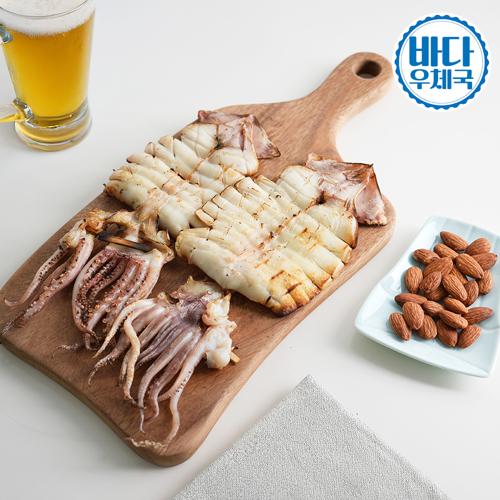 바다우체국 피데기 반건조오징어 10미 1.1kg~1.3kg 경북 영덕 생산 반건 오징어 - 상품 이미지