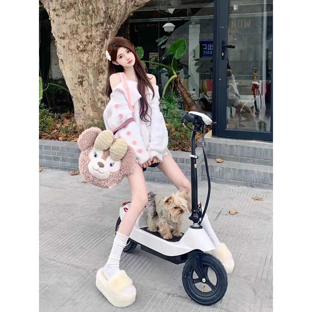 앉아서 타는 킥보드 학생 안장 스쿠터 배달 소형 레저 - 상세 이미지 2