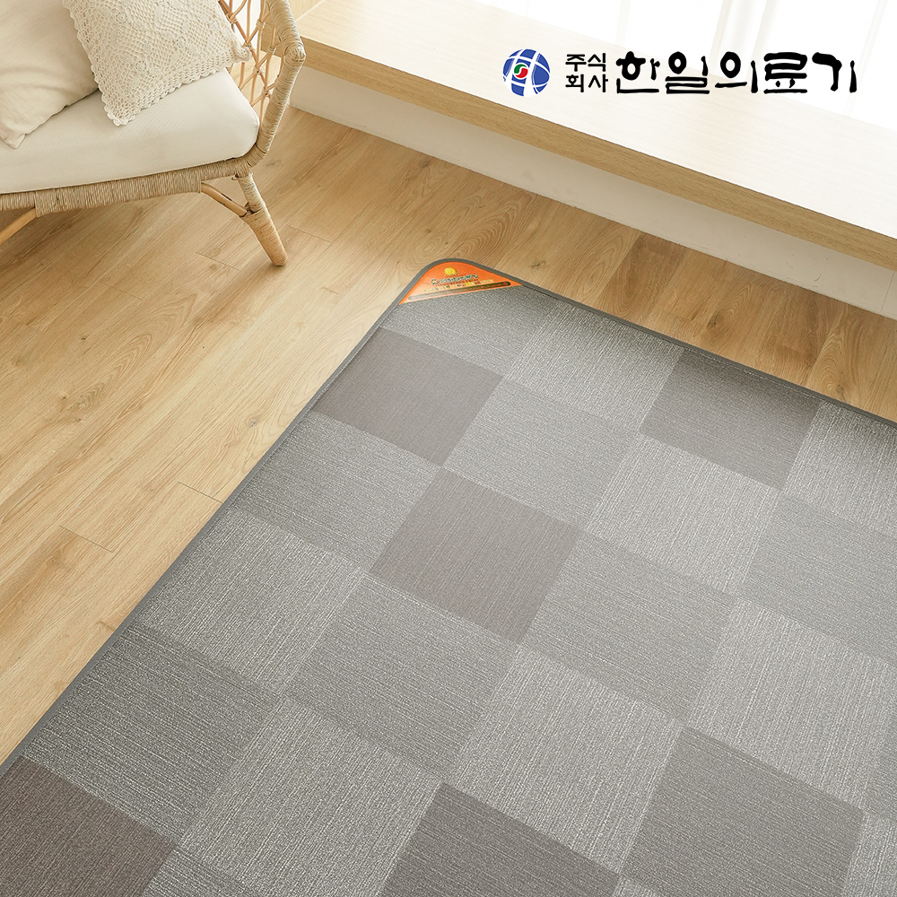 한일의료기 전기매트 모노륨 전기장판 난방 온열 거실용 바닥 1인용 소형 다이아그레이