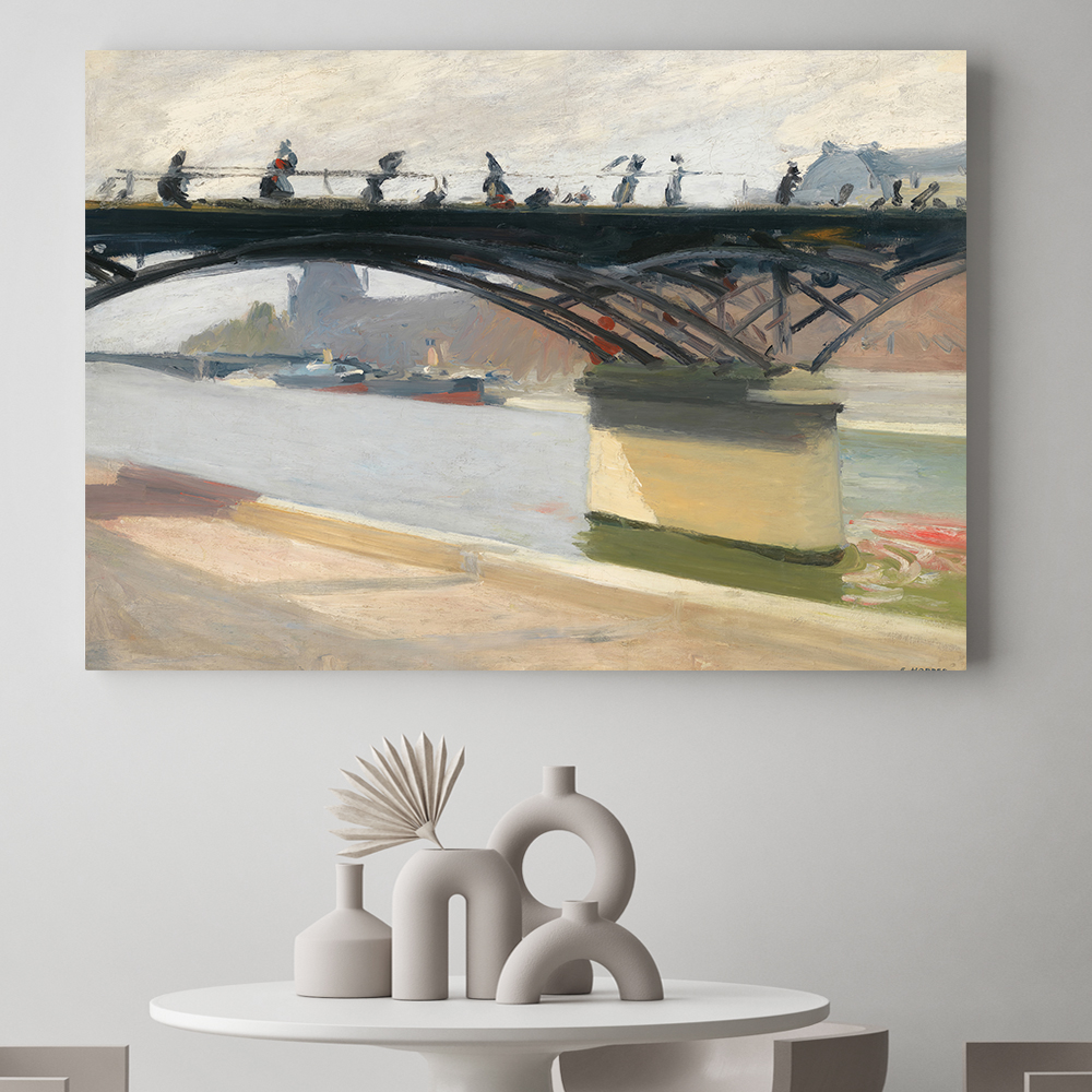에드워드 호퍼 인테리어 그림 액자 포스터 명화 Le Pont des Arts 1907 - 상품 이미지