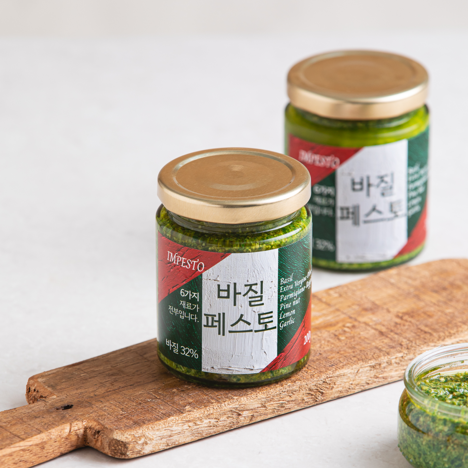 쿡루트 수제 바질페스토 200g 저염 가평잣 IMPESTO - 상세 이미지 4
