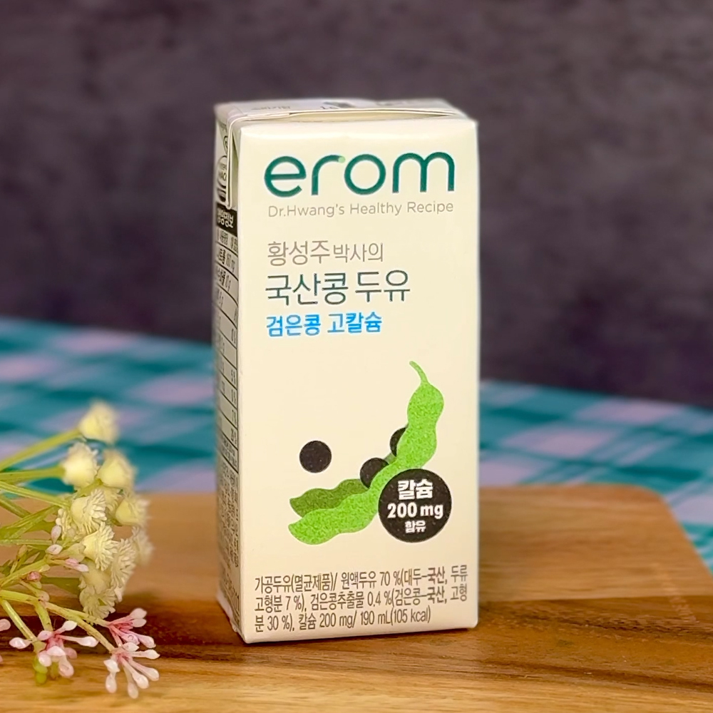 이롬 황성주 검은콩두유 검정콩 고칼슘 190ml 16팩 - 상품 이미지