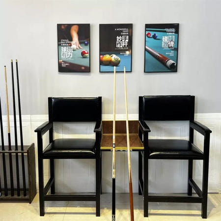 당구장의자 인테리어 홀덤 휴식 큐걸이 라운지 손님