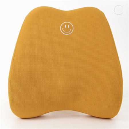 알리바니협력사 마린바니 메모리폼 의자 등받이 옐로우 책상의자등받이쿠션