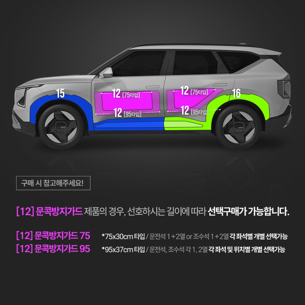 저스트쉴드 EV5 PPF필름 헤드라이트 데일라이트 전방센서 부분구매 - 상세 이미지 4