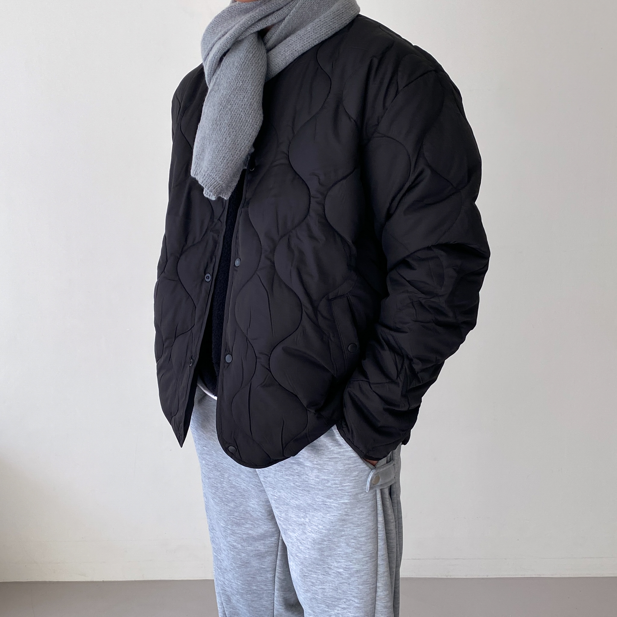 깔깔이패딩 웰론패딩 방상내피 방한내피 남자야상 남자퀼팅점퍼 남성퀼팅점퍼 남성깔깔이 - 상세 이미지 3