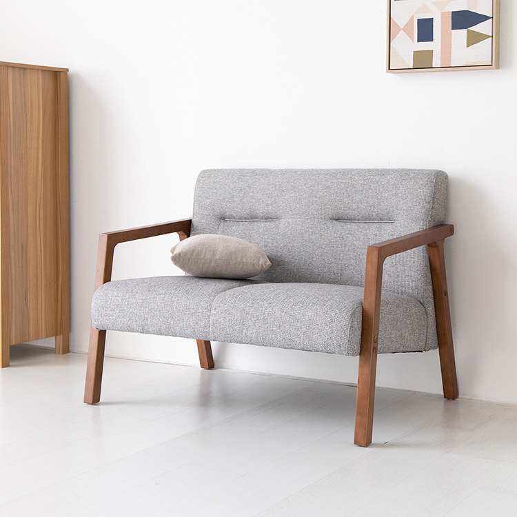 COOKY 패브릭 소파 2인 라이트그레이 1689.6893, 2인용